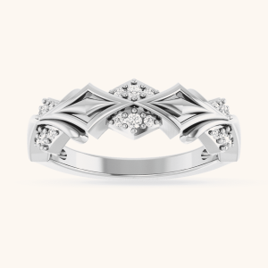 Women Ring 14K Gold white