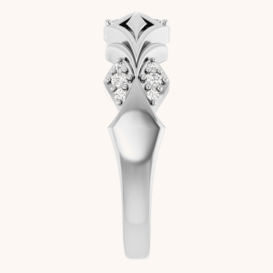 Women Ring 14K Gold white