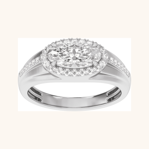 Men Diamond Ring white