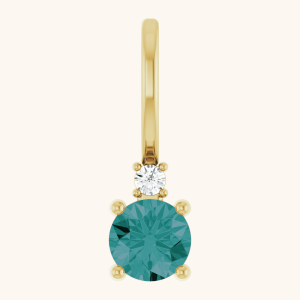 Diamond necklace dark blue