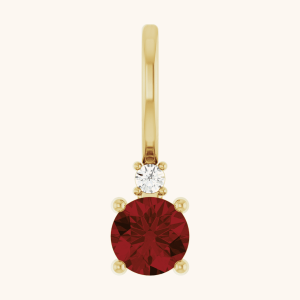 Diamond necklace red