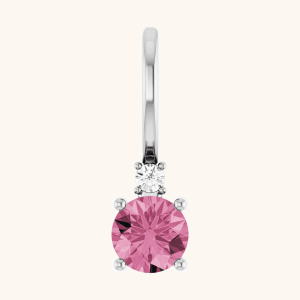 Diamond necklace pink