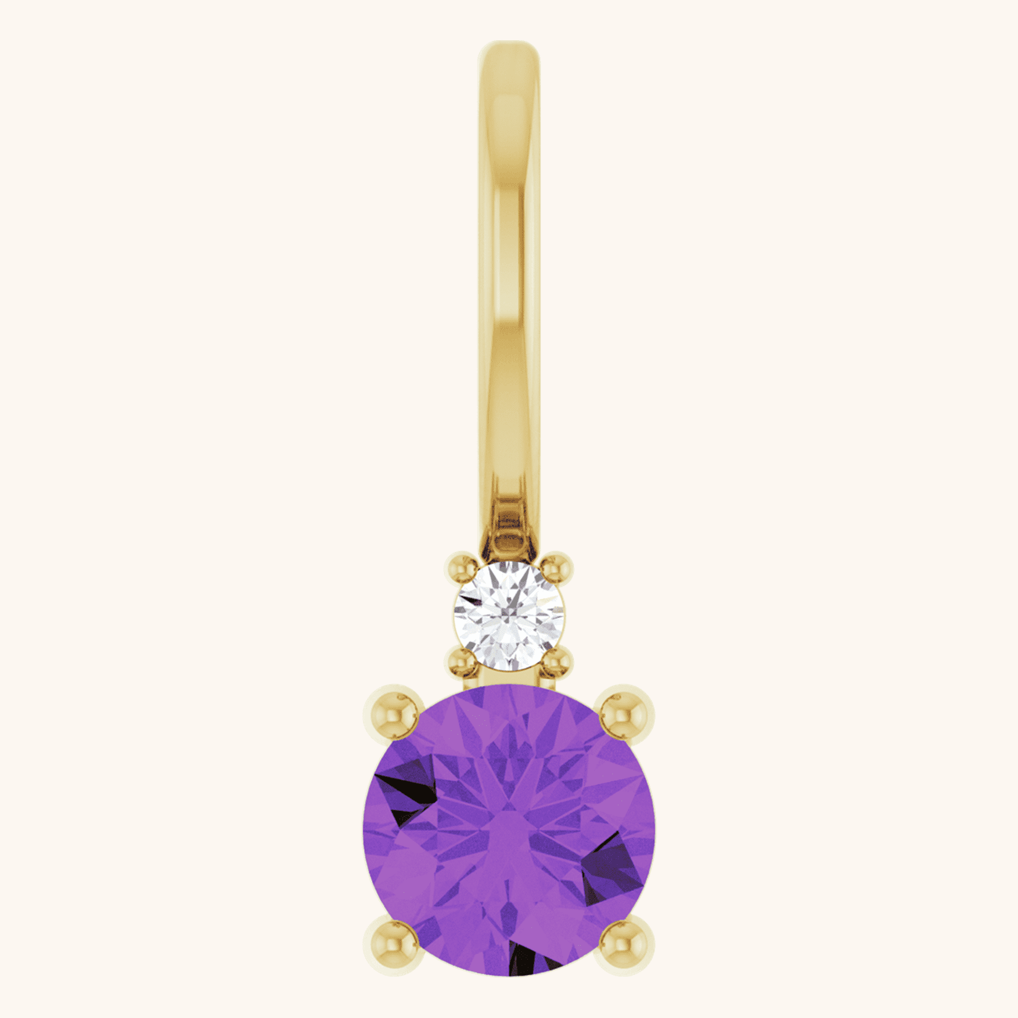 Diamond necklace purples
