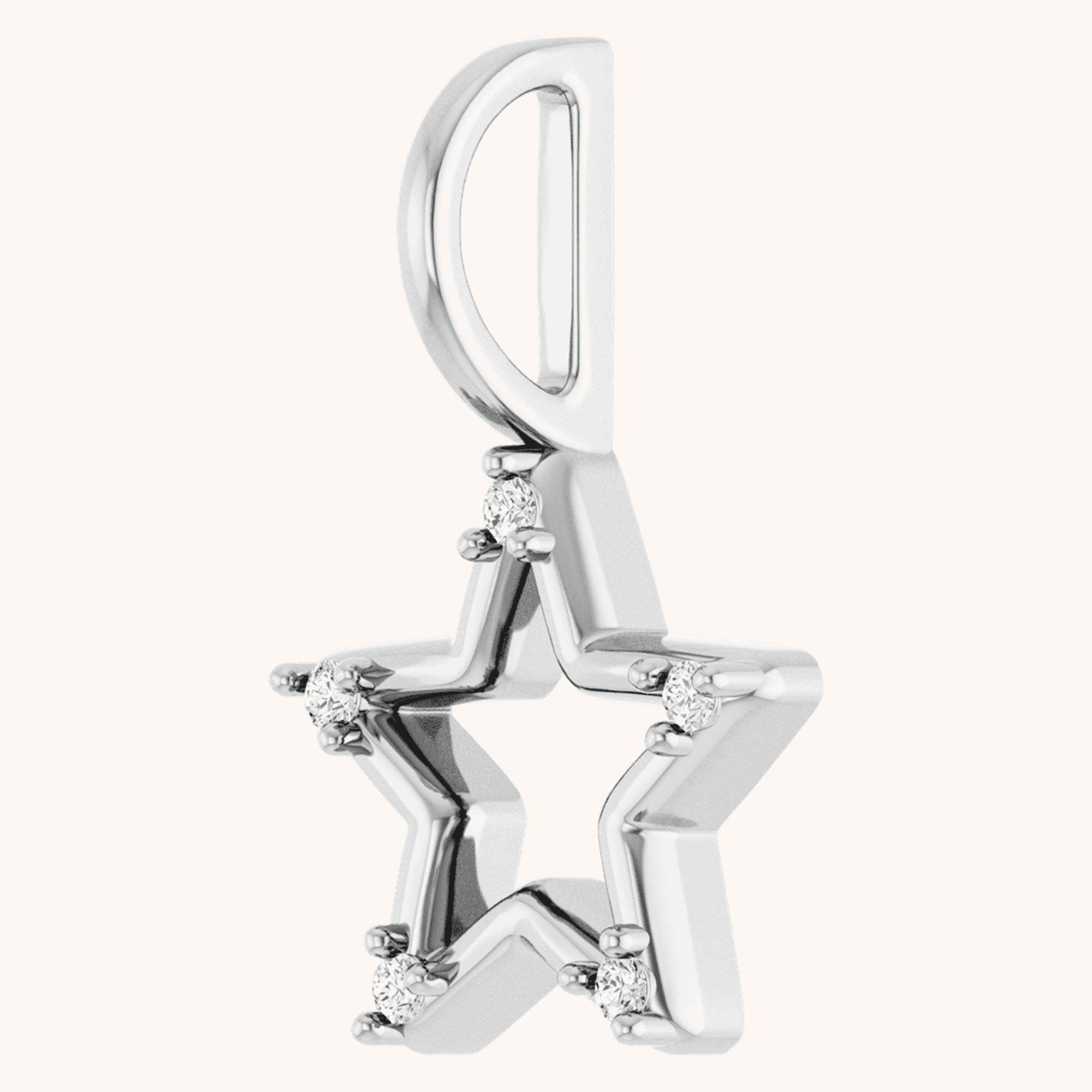 14K White Gold Pendant