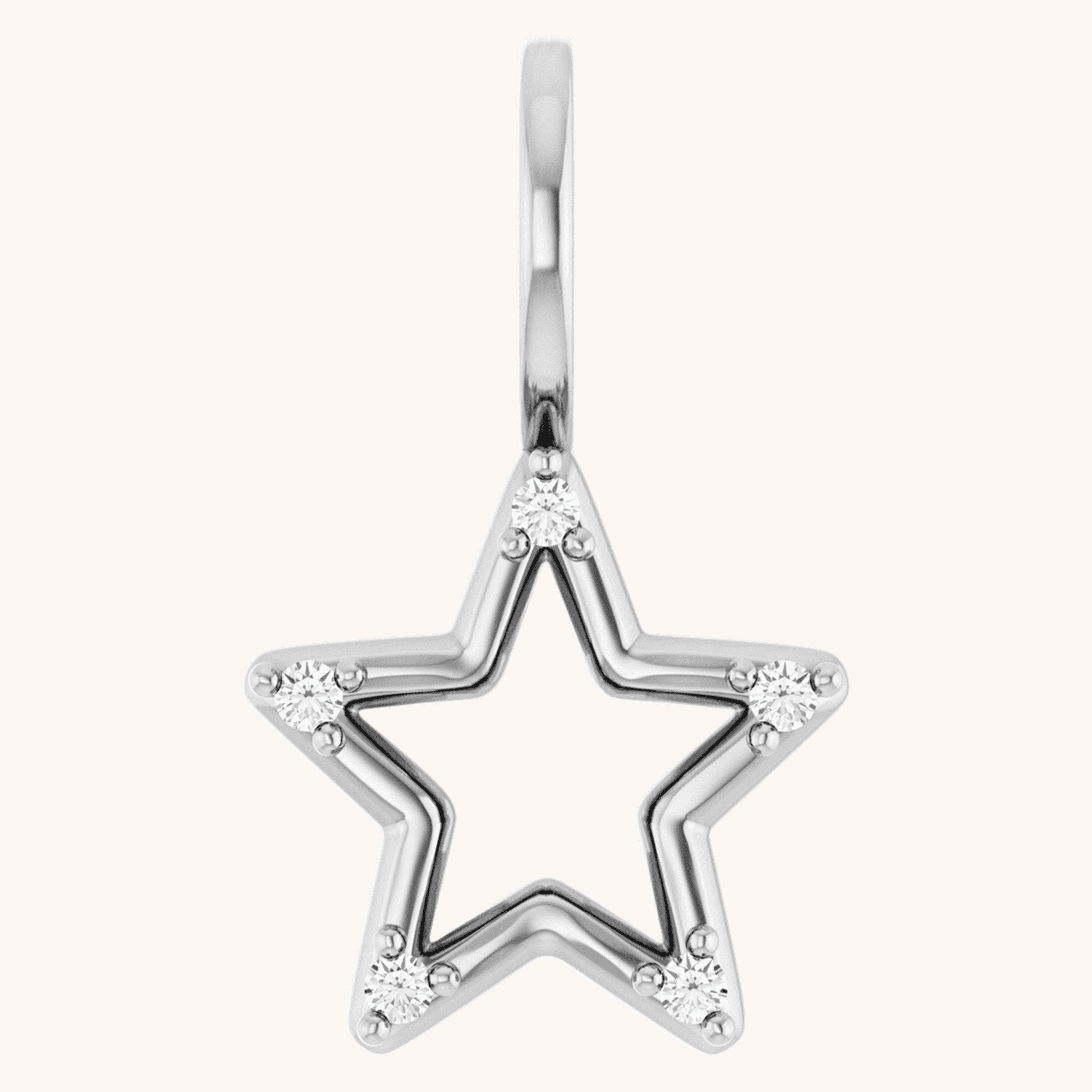 14K White Gold Pendant