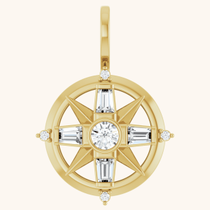 Compass Diamond Pendantر