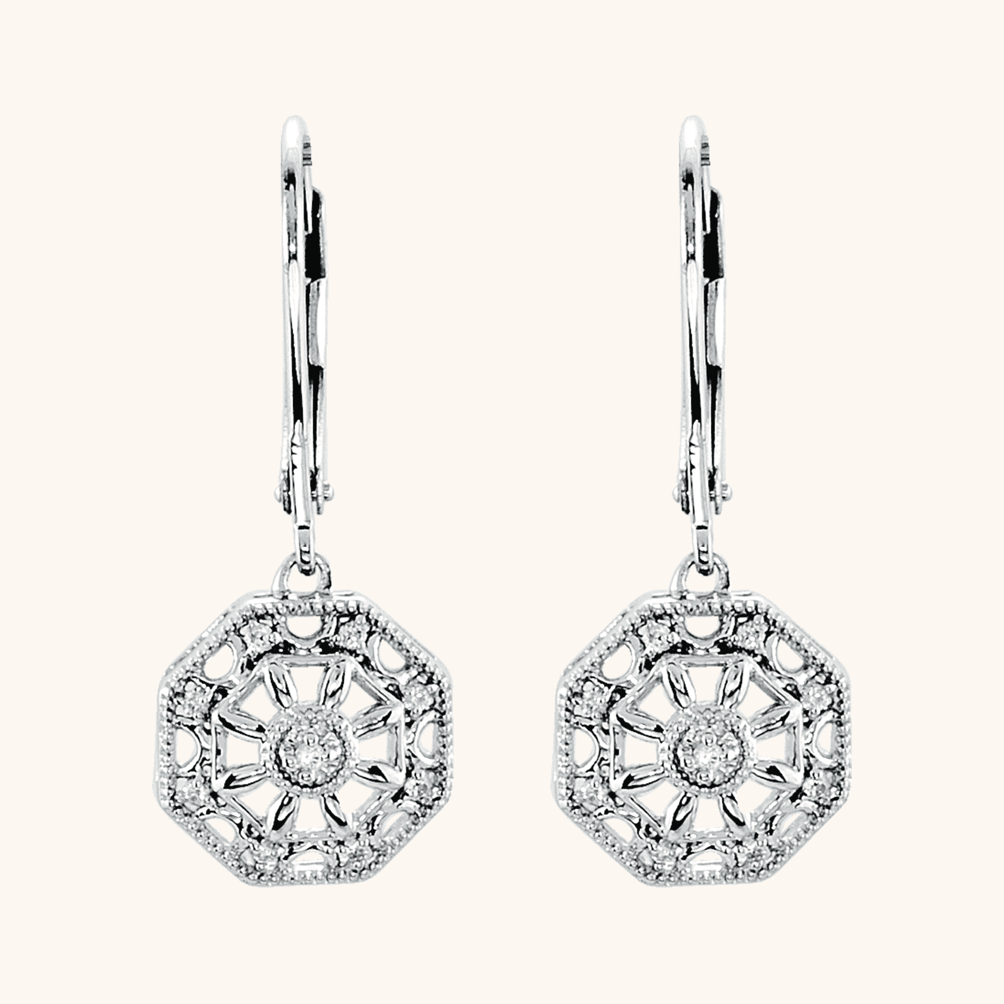 Silver Circle Earrings