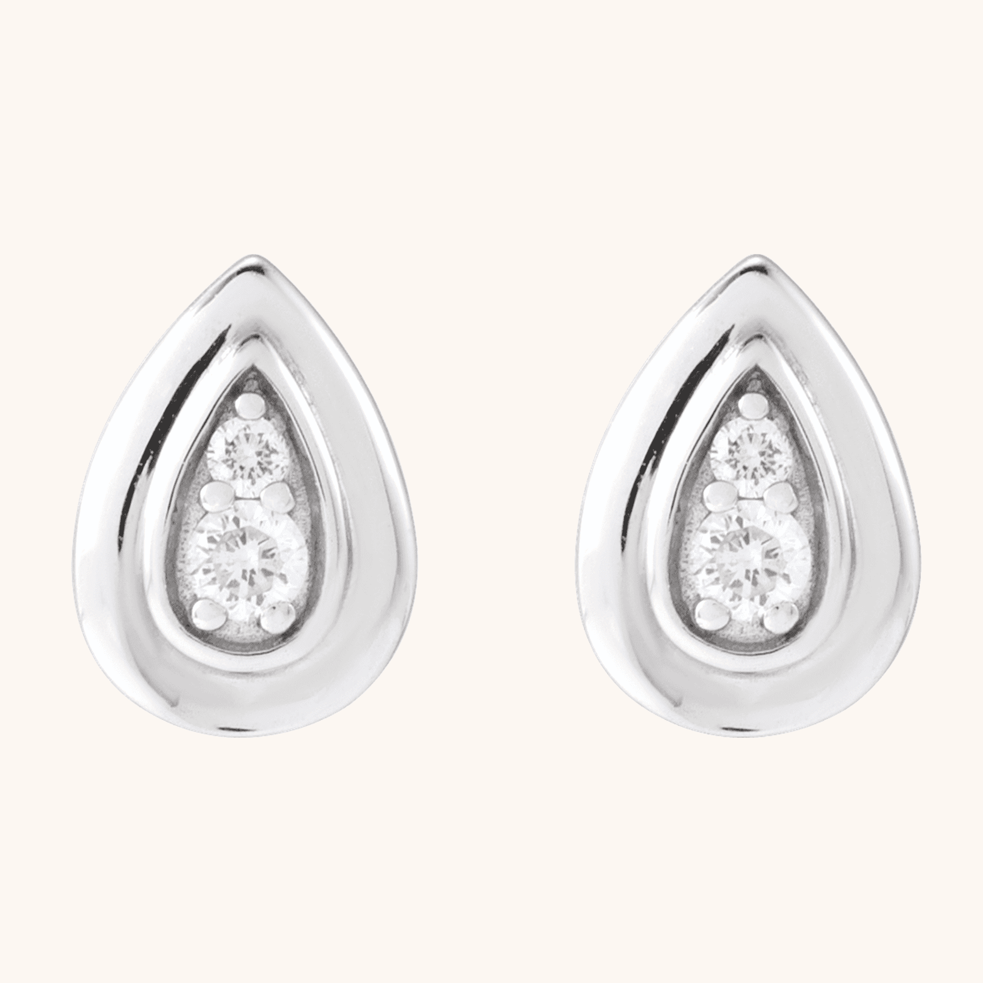 Diamond Teardrop Earrings
