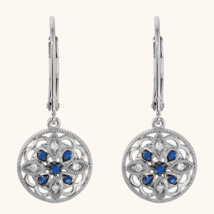 Filigree Diamond Earrings