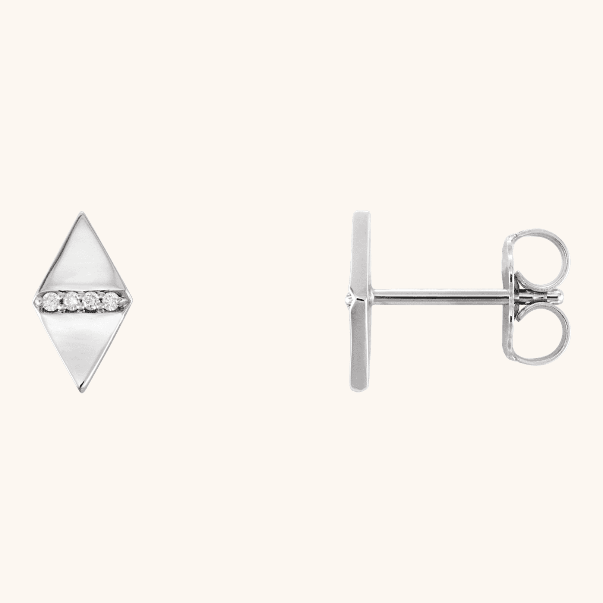 Diamond Geometric Earrings