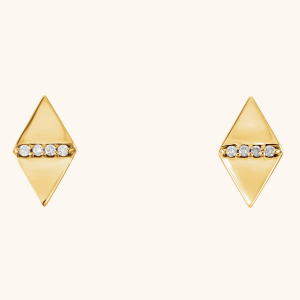 Diamond Geometric Earrings