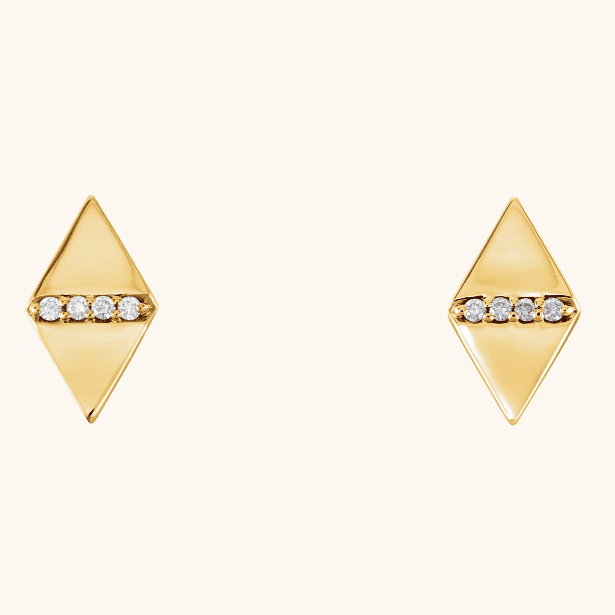 Diamond Geometric Earrings