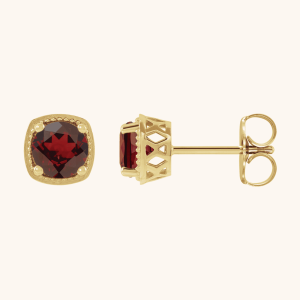 Silver and Gold Earrings red