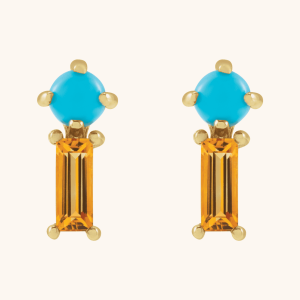 Moonstone Earrings blue