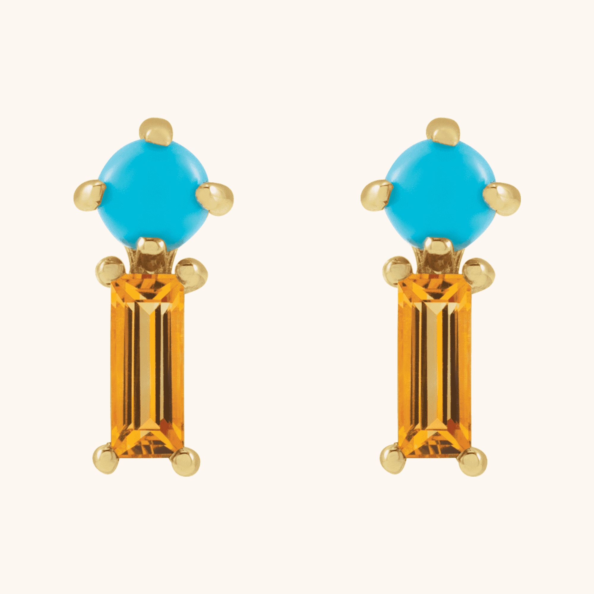 Moonstone Earrings blue