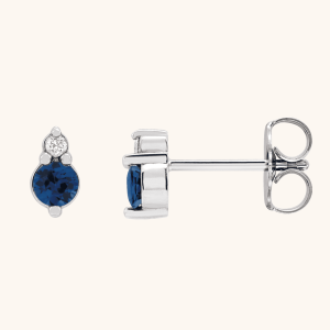 14K Earrings Natural Sapphires