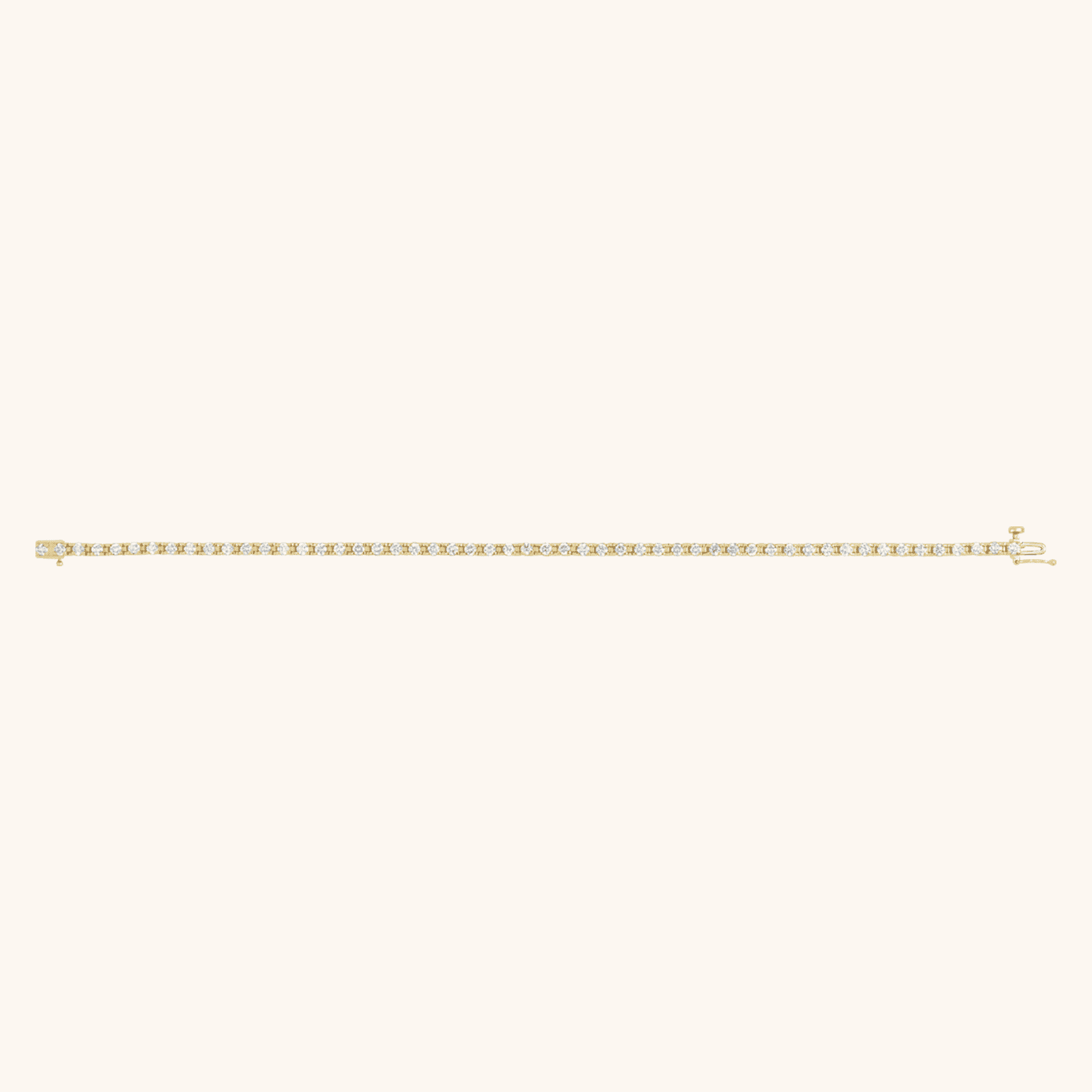 Diamond Line Bracelet 14K Yellow White & Rose - Image 5
