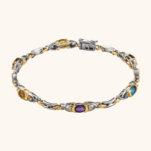 Multi Colored Gemstone Bracelet