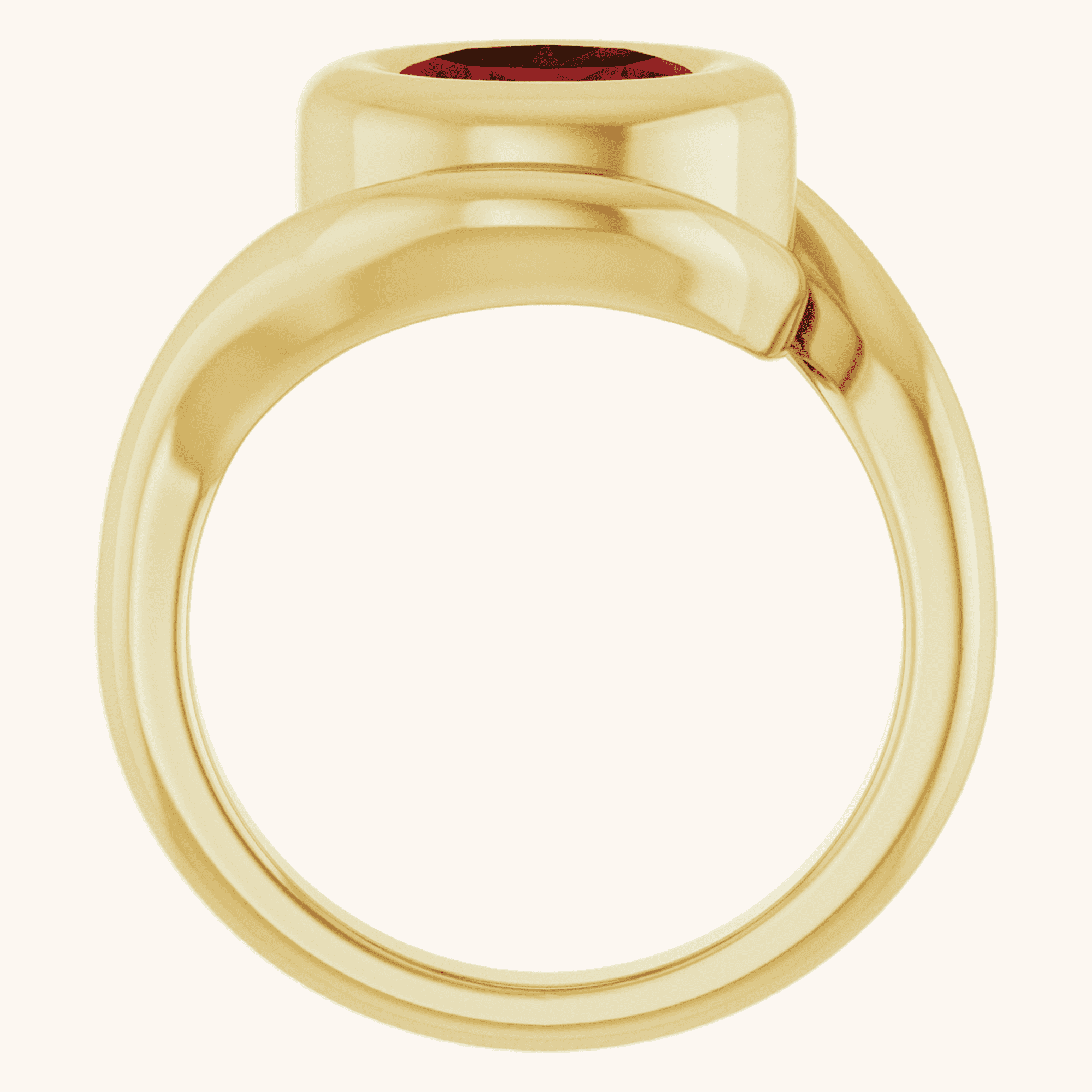 Yellow Gold Natural Gemstone 14K Ring