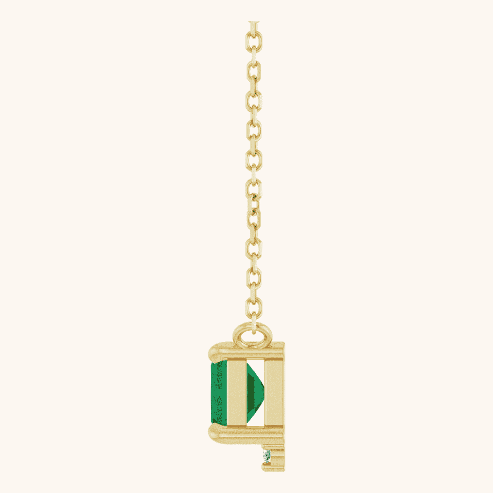 14K Yellow Gold Diamond Necklace