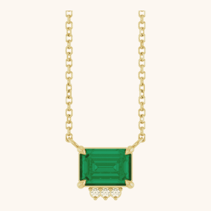 14K Yellow Gold Diamond Necklace