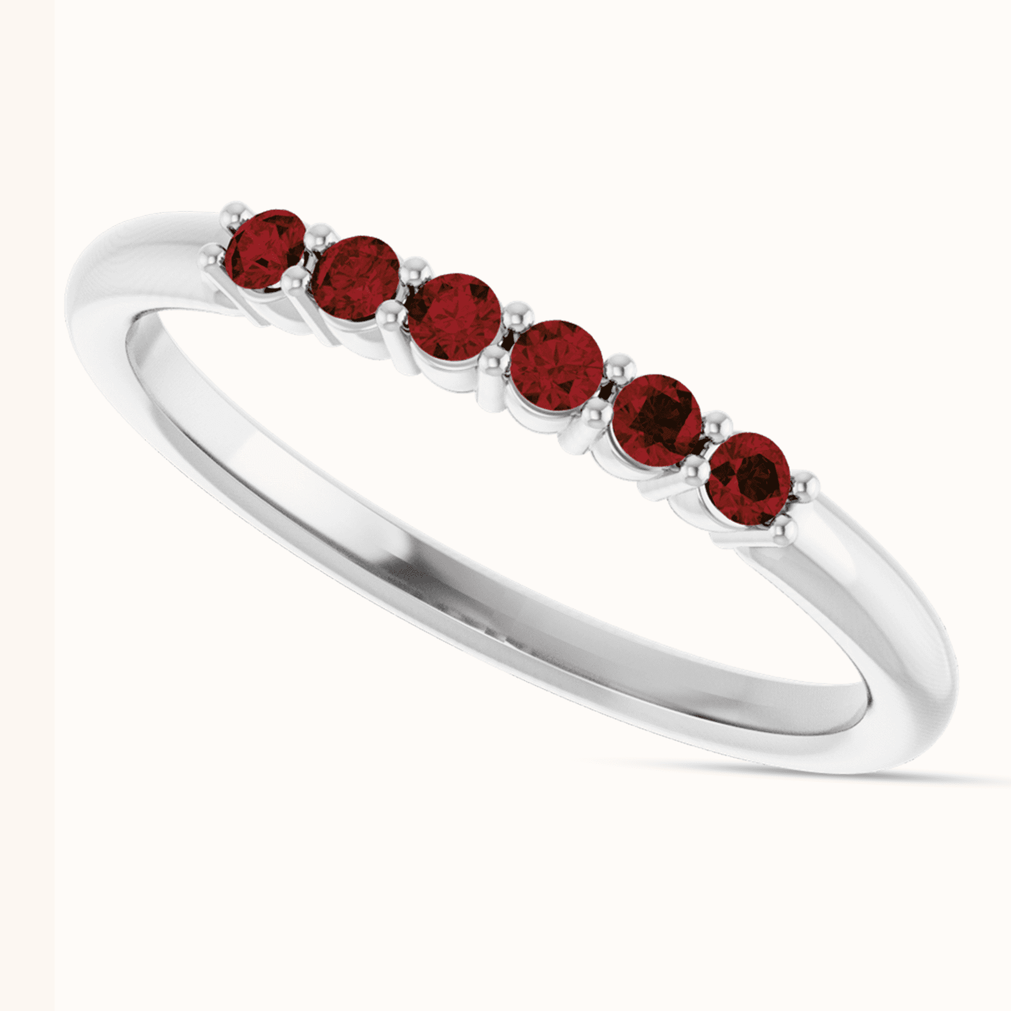 red Stackable Rings