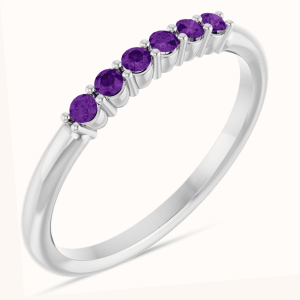 purple Stackable Rings