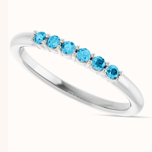 blue Stackable Rings