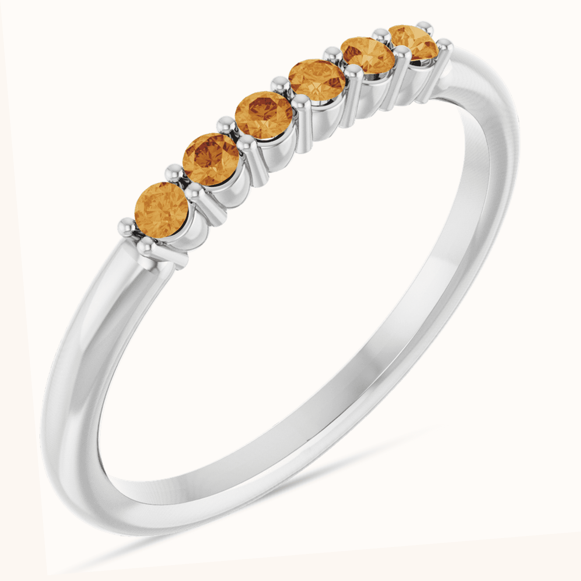 orange Stackable Rings