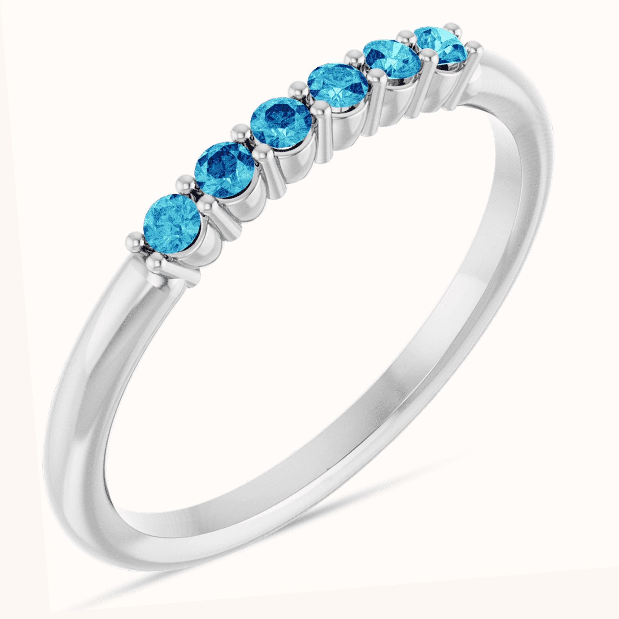 blue Stackable Rings