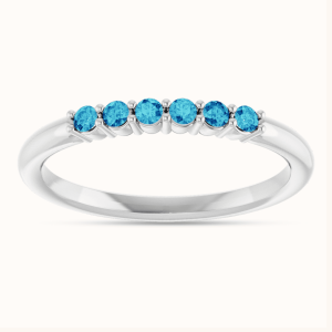 blue Stackable Rings