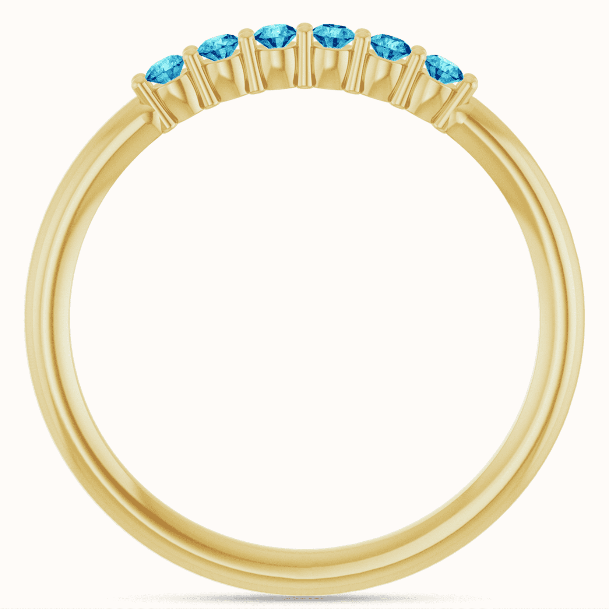 blue Stackable Rings