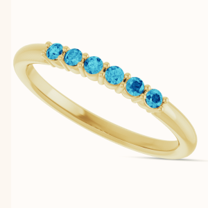 blue Stackable Rings