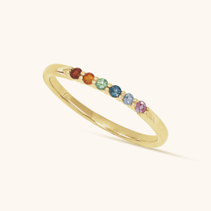 rainbow Stackable Rings
