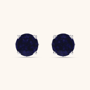 Gold Earrings blue