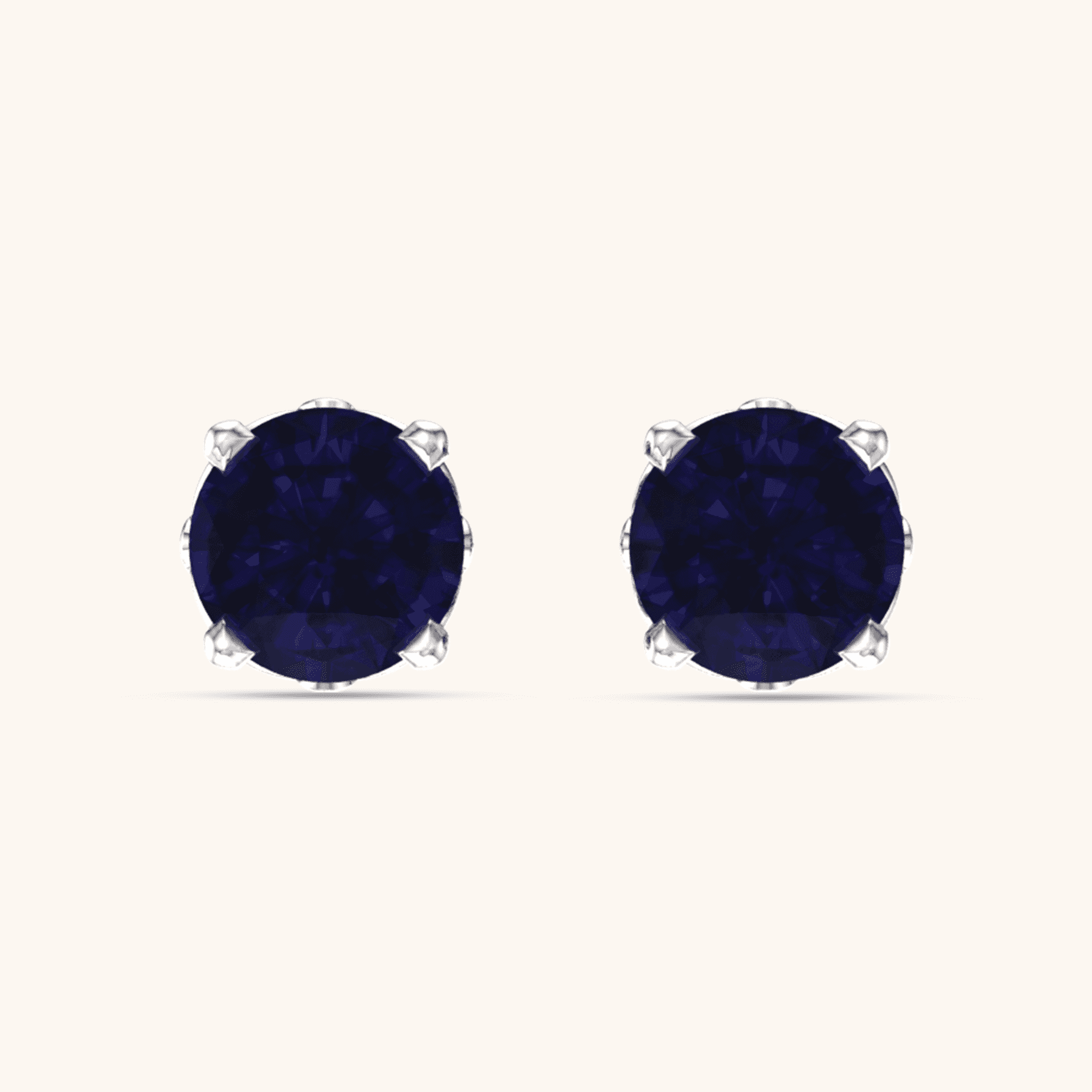 Gold Earrings blue