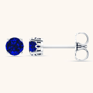 Gold Earrings blue