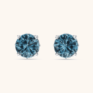 Gold Earrings blue