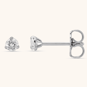 Stud Earrings white