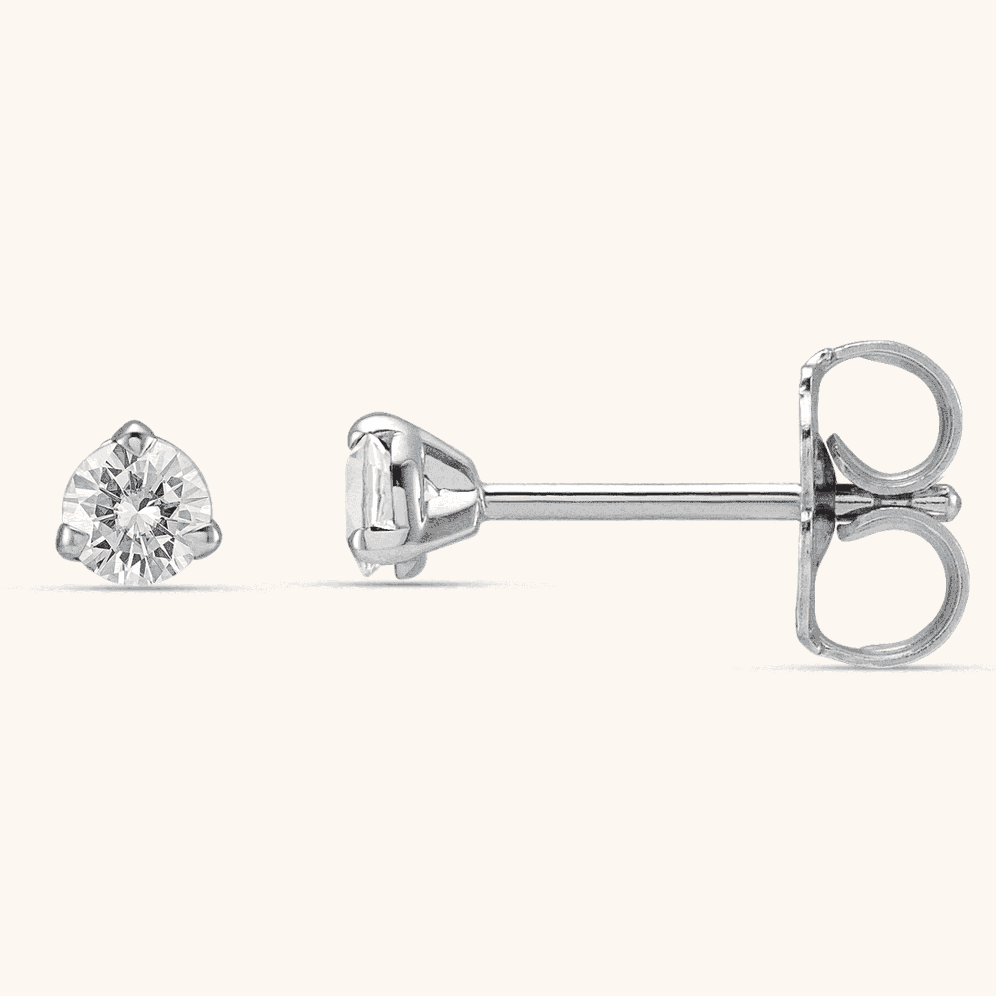 Stud Earrings white