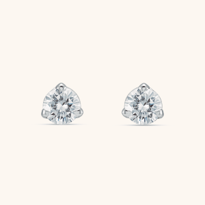 Stud Earrings white