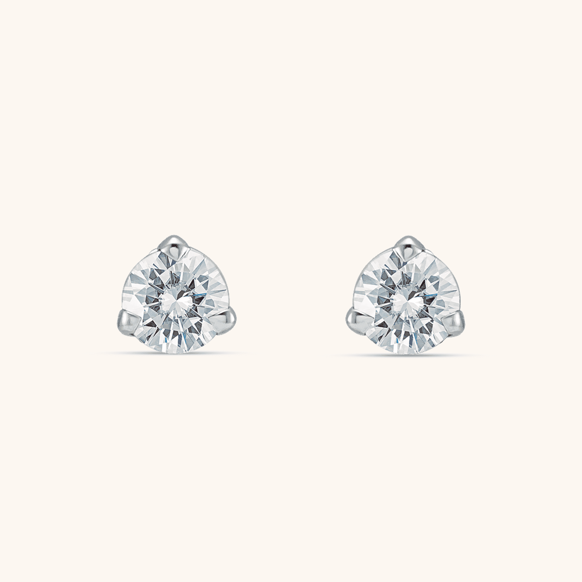 Stud Earrings white
