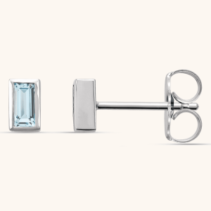 blue Lab-Grown Diamond Earrings