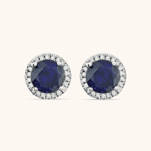 Diamond Earrings blue