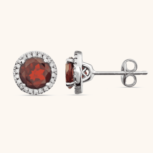 Diamond Earrings red