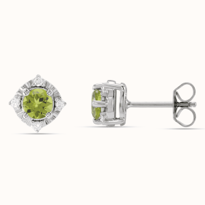 Diamond Halo Earrings