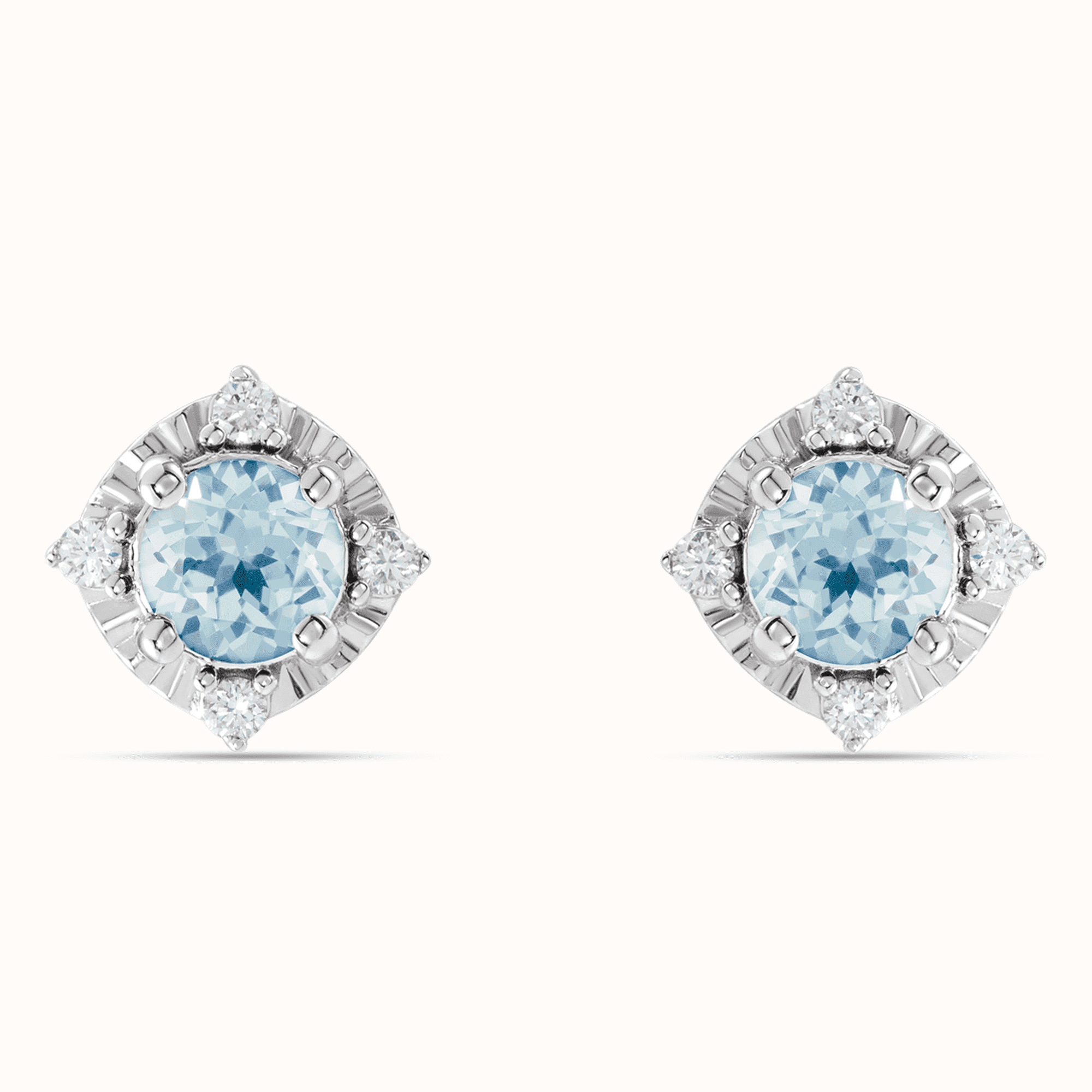 Diamond Halo Earrings