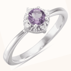 purple Diamond Rings