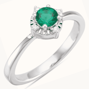 green Diamond Rings