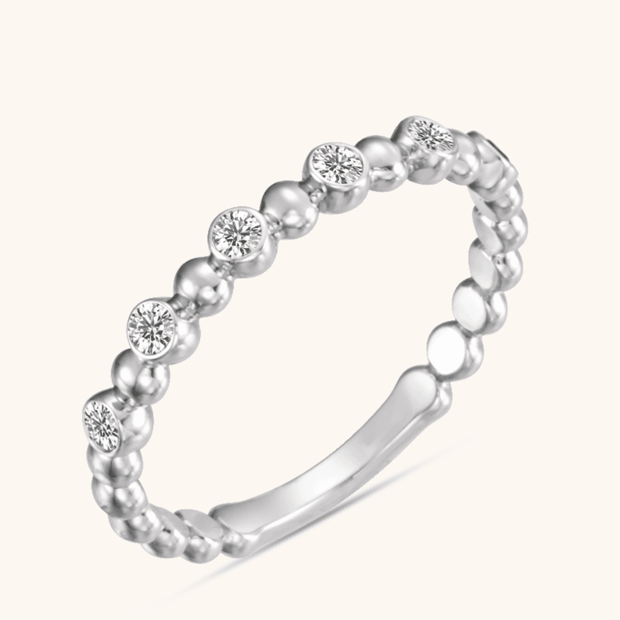 Stackable Ring Collection 14K Gold, Platinum Sterling Silver Elegance - Image 7